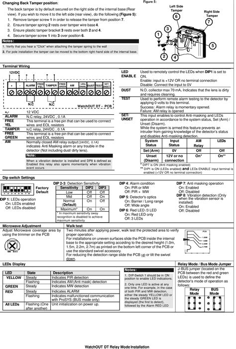 Risco RK315DT Motion Detector User Manual 5IN315DT b