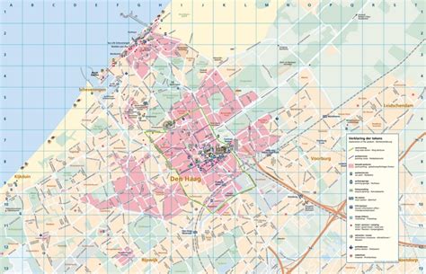 Large detailed tourist map of The Hague - Ontheworldmap.com