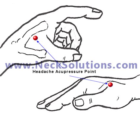 Headache Pressure Point - Acupressure Point to Relieve Headaches