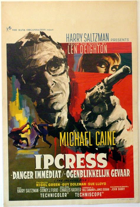 The Ipcress File, starring Michael Caine, Nigel Green, Guy Doleman, Gordon Jackson and Sue Lloyd ...