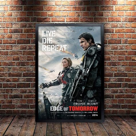 Edge of tomorrow Movie Poster Framed and Ready to Hang. | Etsy