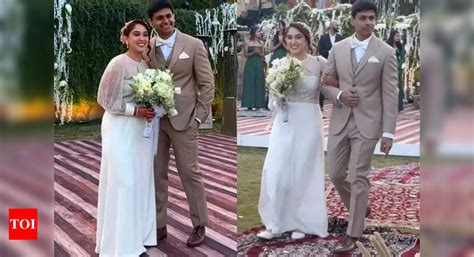 Ira Khan Wedding: Ira Khan opts for a subtle white gown as she ...