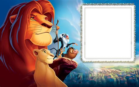King Lion In The Jungle Transparent Kids Frame