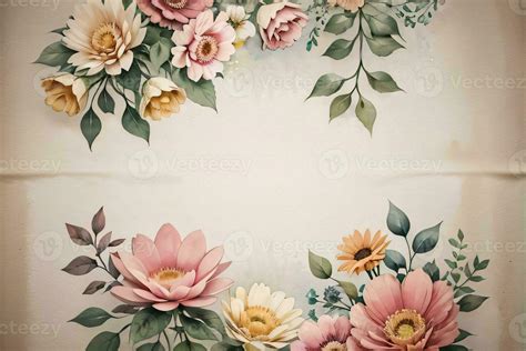 Vintage paper with flowers texture background 30008451 Stock Photo at Vecteezy