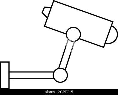 Outline CCTV camera. Security camera. Vector Stock Vector Image & Art ...