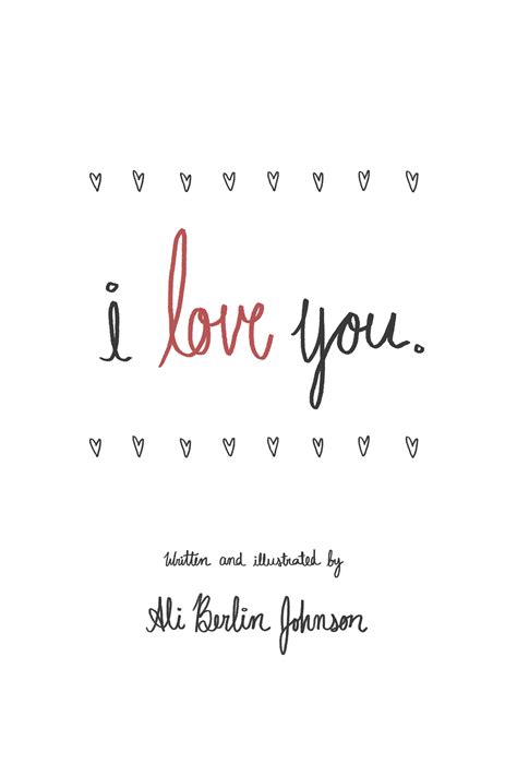 "I love you" book on Behance