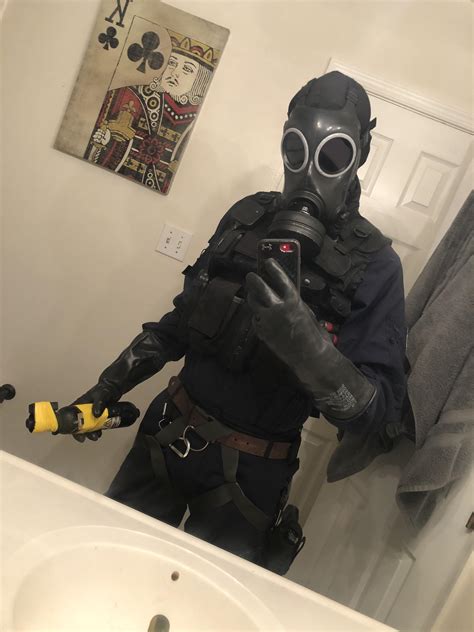 [Self] Smoke - R6 Siege (not quite done yet :P) : r/cosplay