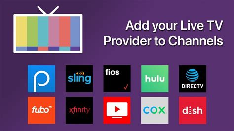 Add your Live TV Streaming Provider to Channels - YouTube