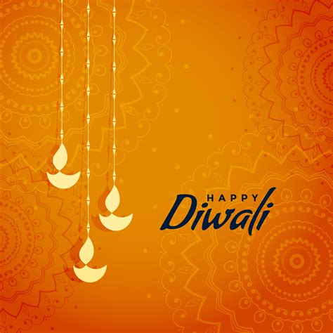 elegant traditional diwali festival greeting design - Download Free ...