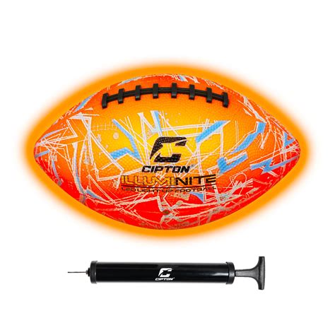 Cipton Light Up Youth Size Football Water Resistant Football W/ Pump ...