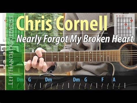 Chris Cornell - Nearly Forgot My Broken Heart guitar lesson (chords ...