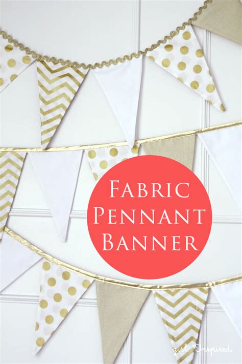 Fabric Pennant Banner Tutorial - girl. Inspired.