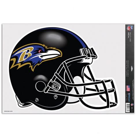 Baltimore Ravens Helmet - 11x17 Ultra Decal at Sticker Shoppe