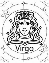Virgo Coloring Pages Zodiac Sign Fun For All Ages sketch template