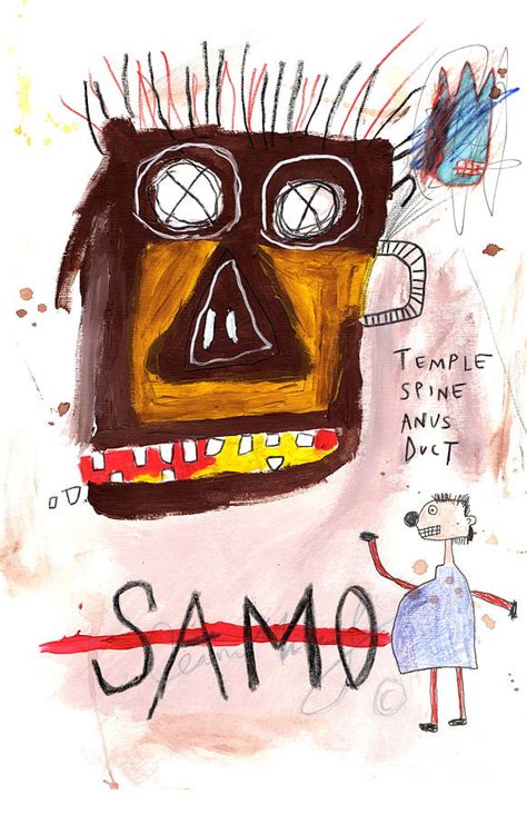 Jean Michel Basquiat SAMO Painting by New York Artist - Pixels