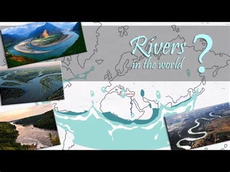 Rivers in the world ( explained on world map) | longest rivers continent wise | easy to learn ...