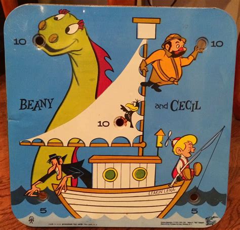 the sphinx: Beany & Cecil Ring Toss Game (Pressman, 1961)