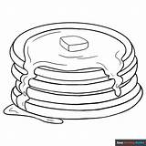 Pancakes Coloring Pages sketch template