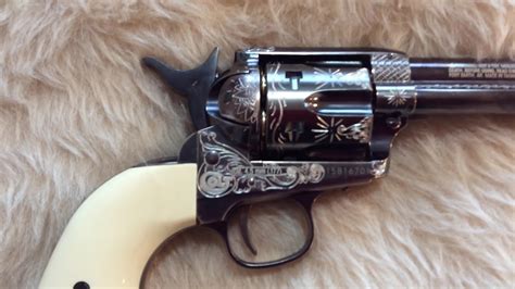 Engraved Umarex Colt Peacemaker Single Action Army BB revolver - YouTube