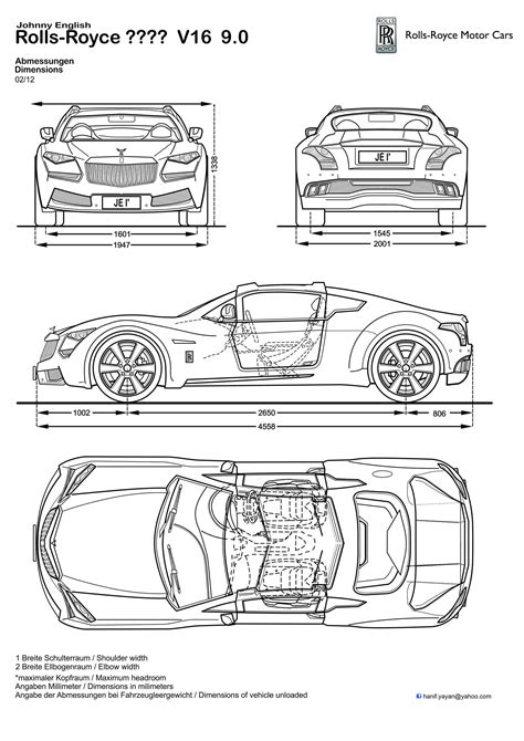 Johnny English Rolls-Royce Design Blueprints by hanif-yayan on DeviantArt