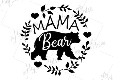 Mothers Day Svg Mama Mom Life Svg Mandala Svg Bear PNG Mama Bear SVG ...