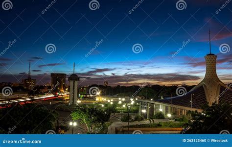 Night Shot of Barquisimeto Cathedral Stock Photo - Image of ...