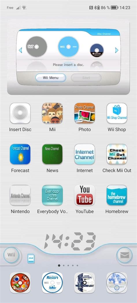 My Wii Menu Home Screen Design Ideas