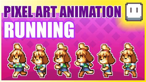 Pixel Art CHARACTER ANIMATION (Aseprite) - RUNNING ANIMATION [6 frames] - YouTube