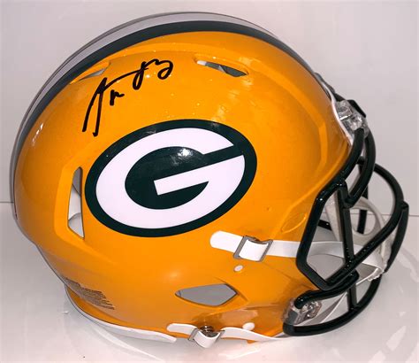 Aaron Rodgers Autographed Speed Authentic Packers Helmet - The Autograph Source