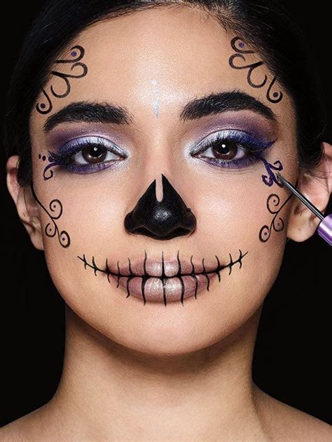 Sugar Skull Makeup Tutorial - Halloween Makeup - Maybelline Sugar Skull Makeup Tutorial ...