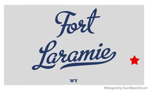 Map of Fort Laramie, WY, Wyoming