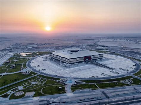 Newly completed Al Bayt Stadium in Qatar sees action today - Global ...