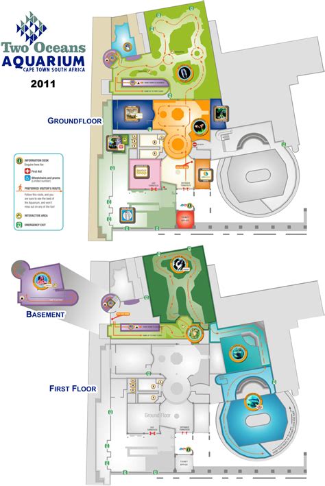 Map of Two Oceans Aquarium - 2011