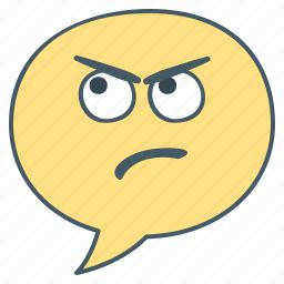 Disapprove, dislike, disesteem, face, emoji, emotion, bubble icon - Download on Iconfinder