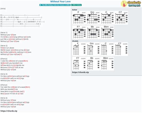 Chord: Without Your Love - tab, song lyric, sheet, guitar, ukulele | chords.vip