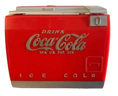 VINTAGE 1950'S COCA Cola Lift Top Cooler Music Box Cradle Song Brahms Lullaby $80.00 - PicClick