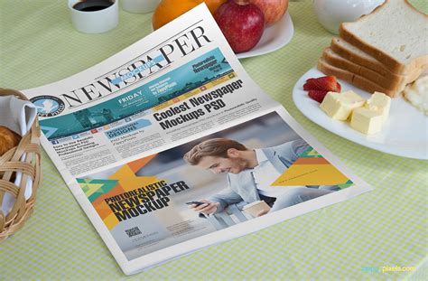 15 Beautiful Indoor Newspaper Advertising Mockups | ZippyPixels