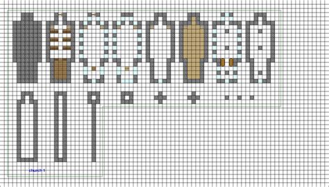 a cross stitch pattern with some tools on it