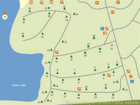 Silver Lake State Park Campground Map - Printable Map