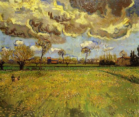 Landscape under a Stormy Sky, 1888 - Vincent van Gogh - WikiArt.org