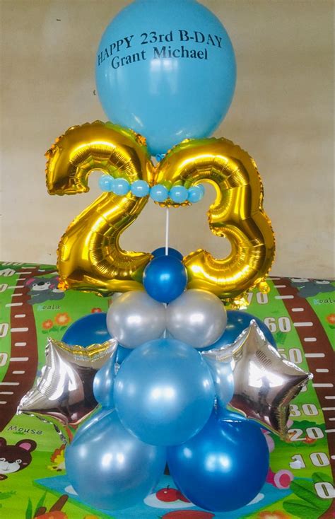 23rd birthday balloon bouquet | Balloon bouquet, Birthday balloons, 23rd birthday