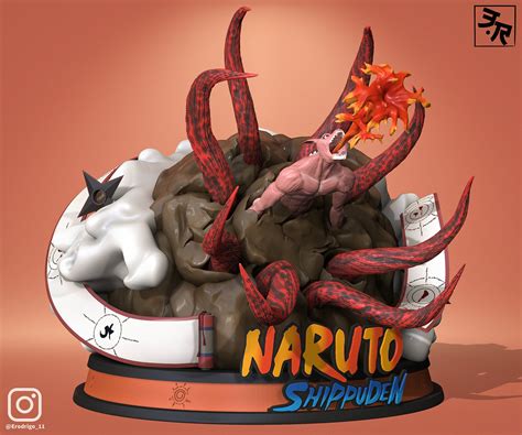 ArtStation - 九喇嘛 Kurama Kyuubi Naruto 8 Tails Form 3D Print Model