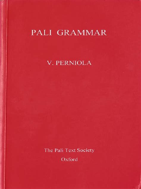 Pali Grammar | PDF