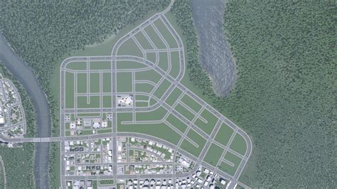 Building the road layout for a new part of the city : CitiesSkylines