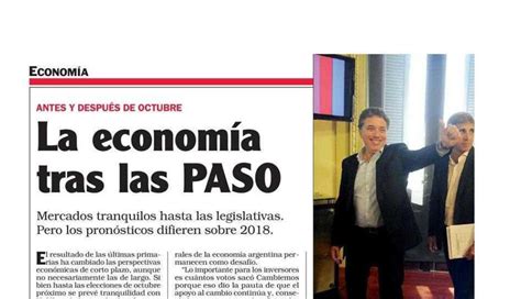 Enrique Dentice escribió sobre la economía después de las PASO para la revista Noticias ...