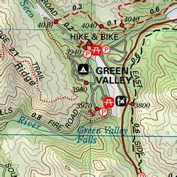 Cuyamaca Map San Diego Hiking- Cuyamaca Rancho State Park Map