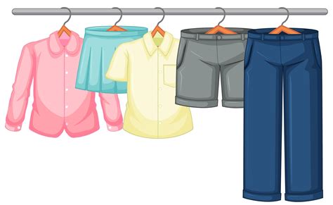 Isolated clothes on the rack display 1858811 Vector Art at Vecteezy