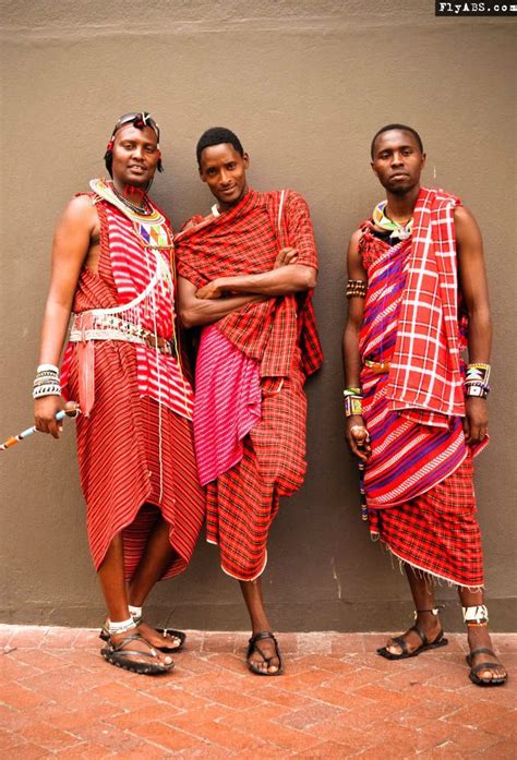 Traditional Kenyan Masai outfits: no matter what country, what nationality.... Just guys hanging ...