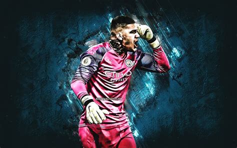 Download wallpapers Ederson Moraes, goalkeeper, Manchester City FC, Brazilian football player ...