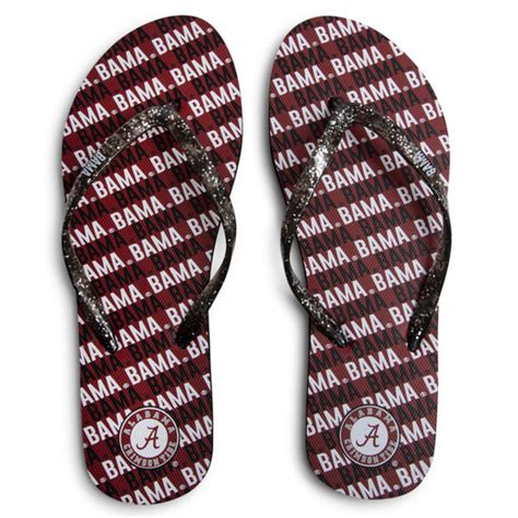 alabama crimson tide® jelly flip flops | let go & have fun